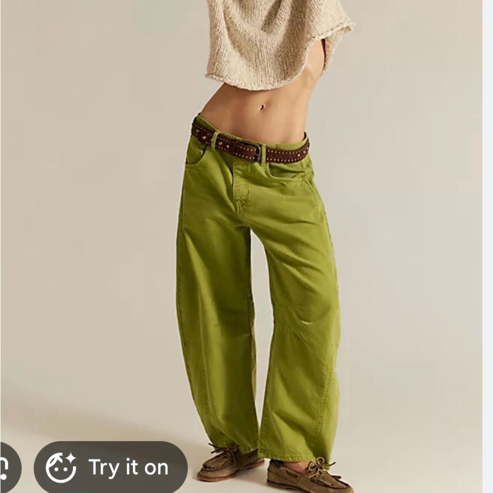 Free People Barrel jeans